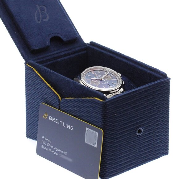 BREITLING Premier B01 AB0118 Chronograph blue Dial Automatic Men's Watch_876372 - Picture 5 of 7